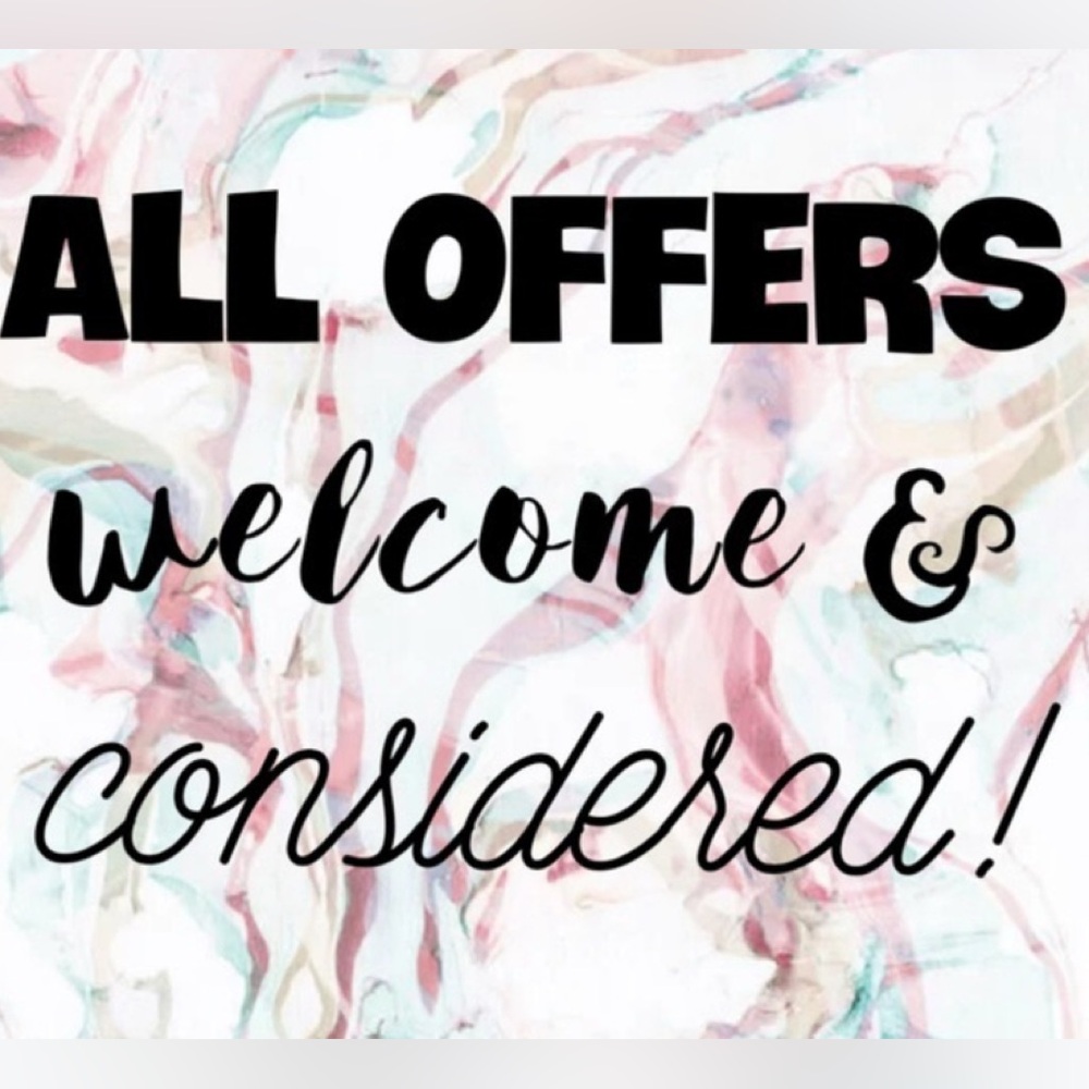 Reasonable Offers Welcome and Considered.